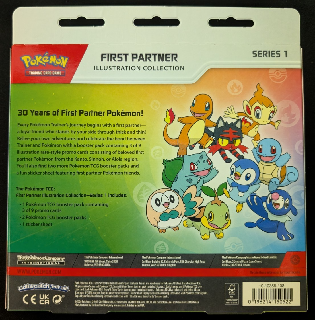 Mega Evolution First Partner Illustration Collection Series 1 Pokemon TCG SEALED