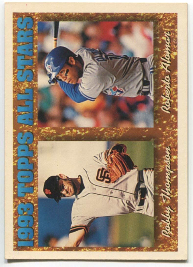 MLB 1994 Topps 1993 Topps All Stars #385 Roberto Alomar Robby Thompson Excellent