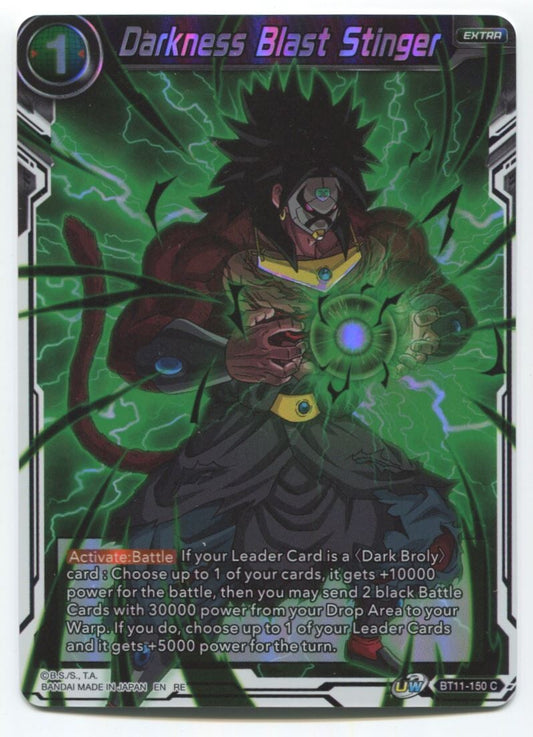 DBS Dragon Ball Super Darkness Blast Stinger #BT11-150 C Foil Near Mint