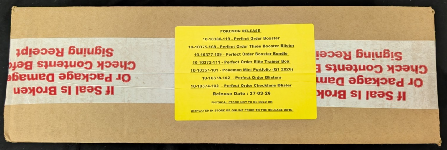 Mega Evolution Perfect Order Booster Box NEW SEALED Pokemon TCG FROM CASE