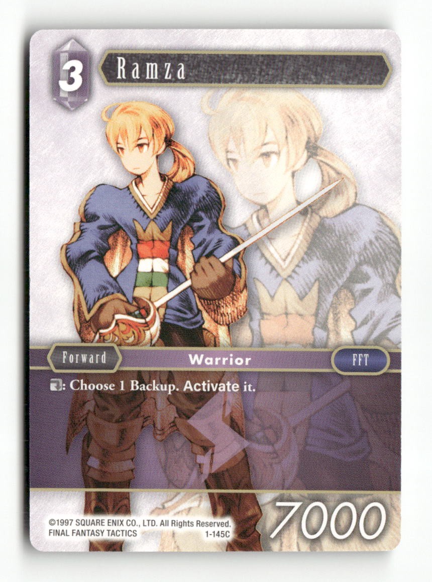 Ramza (Common) 1-145C Common Opus I Final Fantasy Near Mint WAVE 1