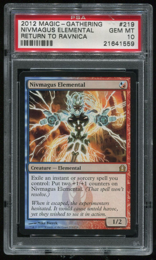 MTG Magic 2012 Return To Ravnica Nivmagus Elemental #219 PSA 10 Gem Mint