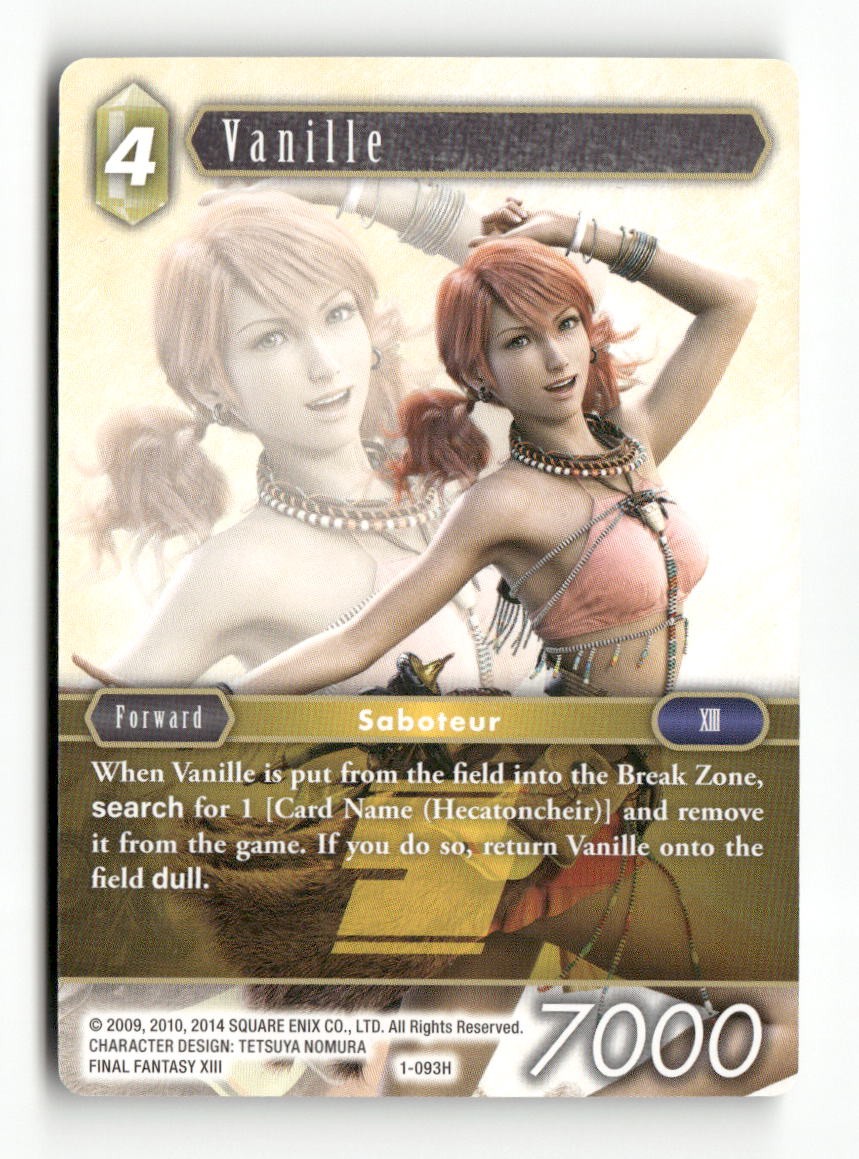 Vanille 1-093H Hero Opus I Final Fantasy Near Mint