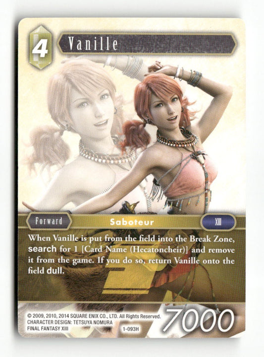 Vanille 1-093H Hero Opus I Final Fantasy Near Mint