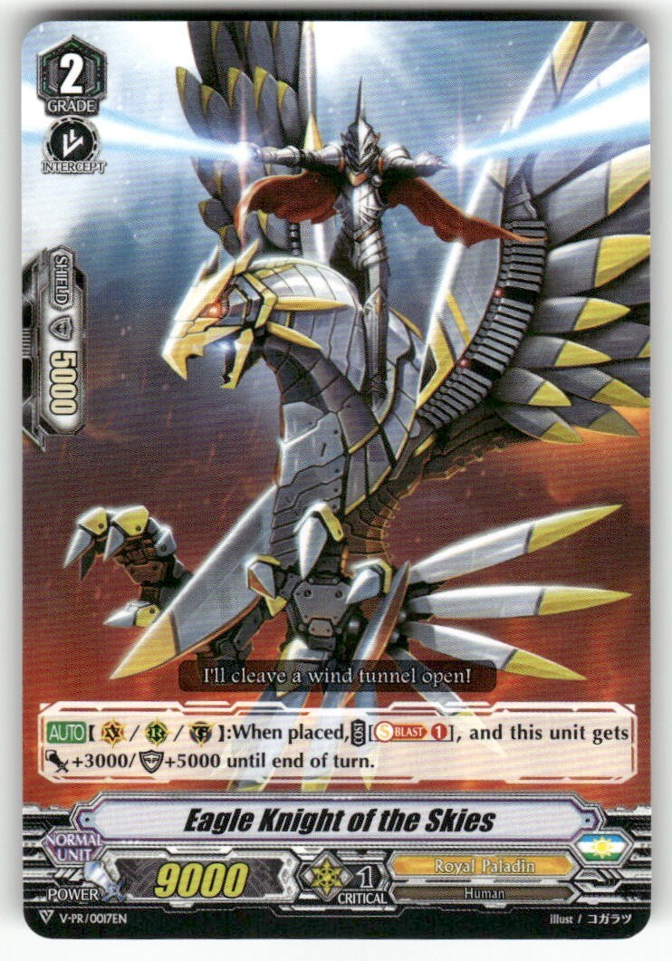 Cardfight Vanguard Eagle Knight of the Skies #V-PR/0017EN PR