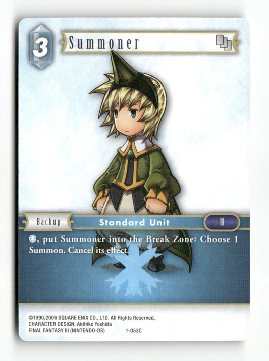 Summoner (Ingus) 1-053C Common Opus I Final Fantasy Near Mint