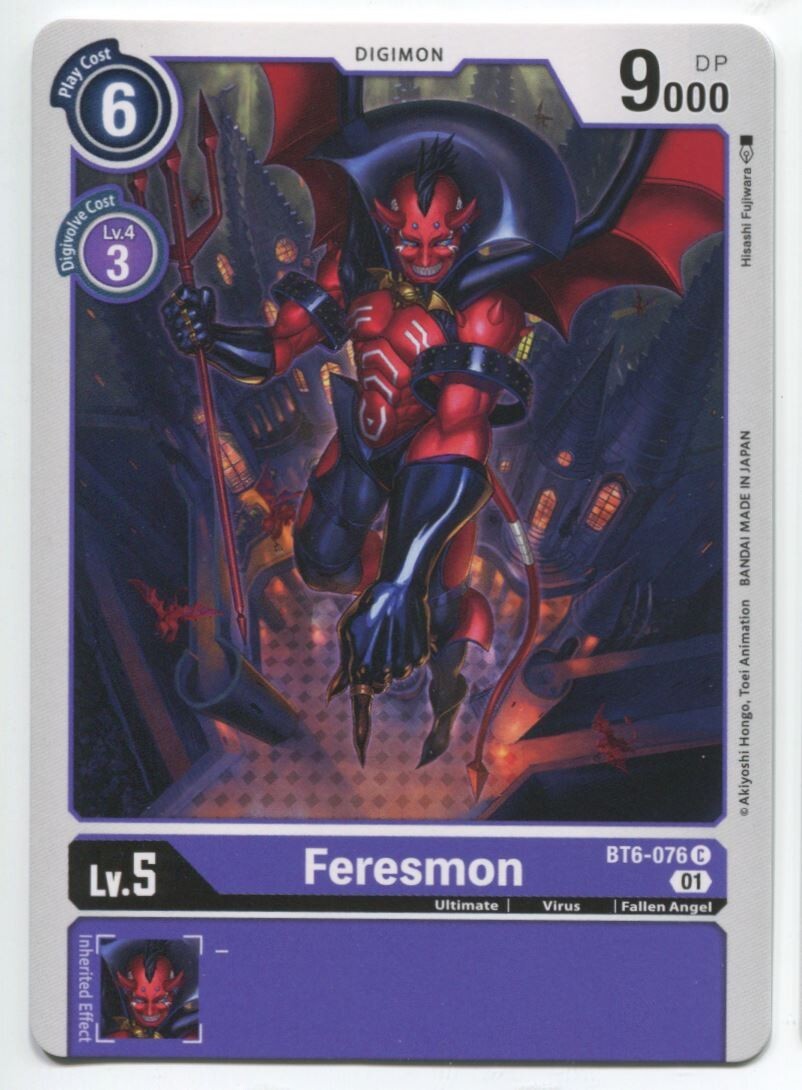 Digimon Card Game Feresmon #BT6-076 C  Near Mint