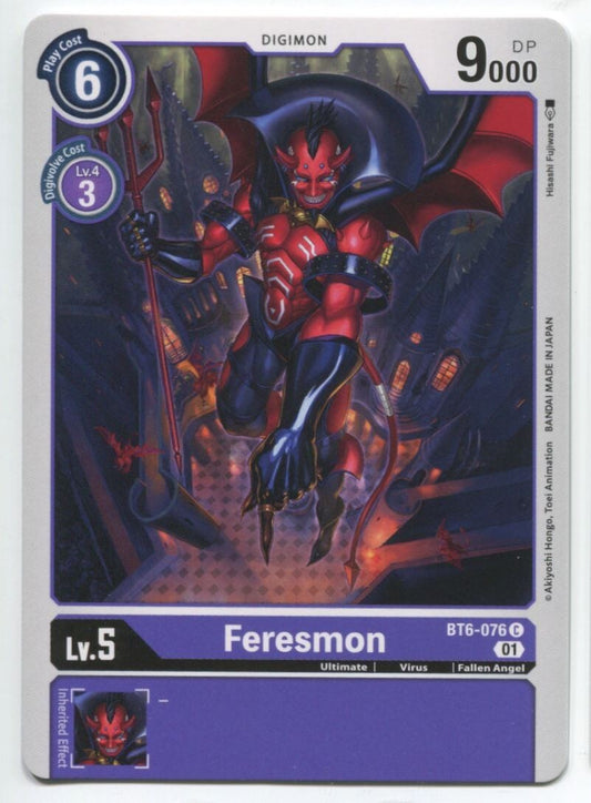 Digimon Card Game Feresmon #BT6-076 C  Near Mint