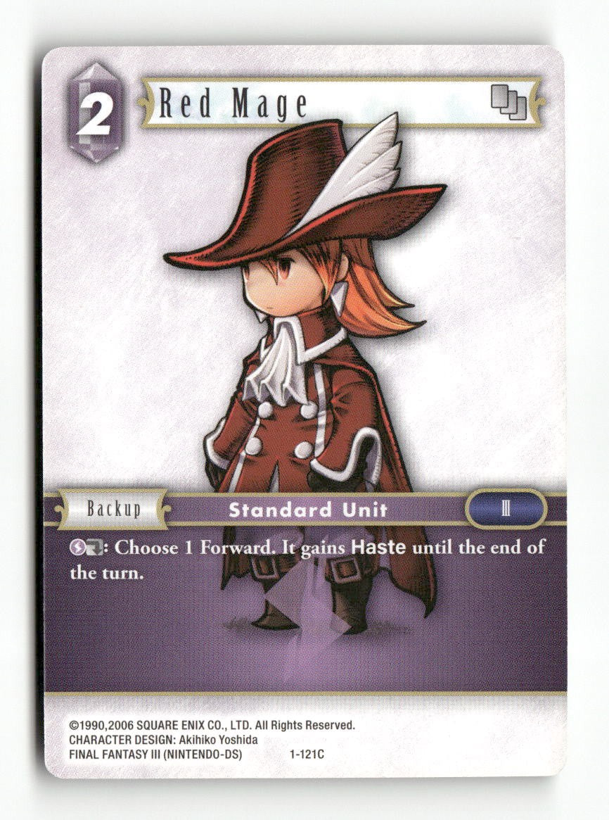 Red Mage (Refia) 1-121C Common Opus I Final Fantasy Near Mint