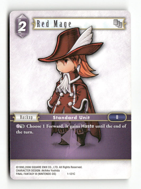 Red Mage (Refia) 1-121C Common Opus I Final Fantasy Near Mint