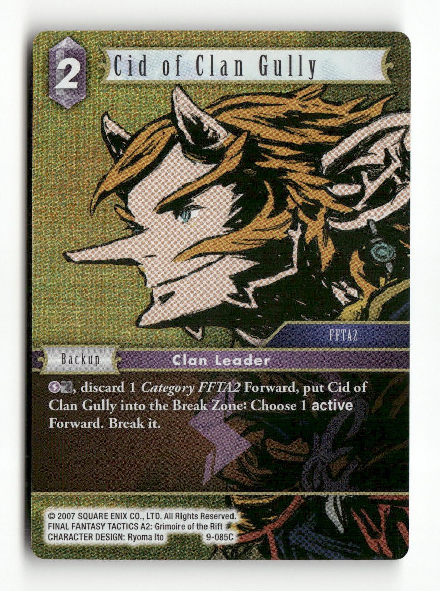Cid of Clan Gully 9-085C Common Opus IX Final Fantasy Foil Near Mint