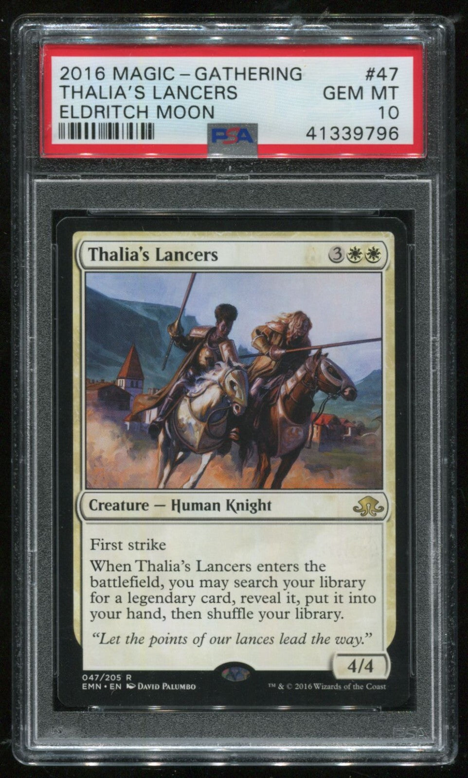 MTG Magic 2016 Eldritch Moon EMN Thalia's Lancers #47 PSA 10 Gem Mint