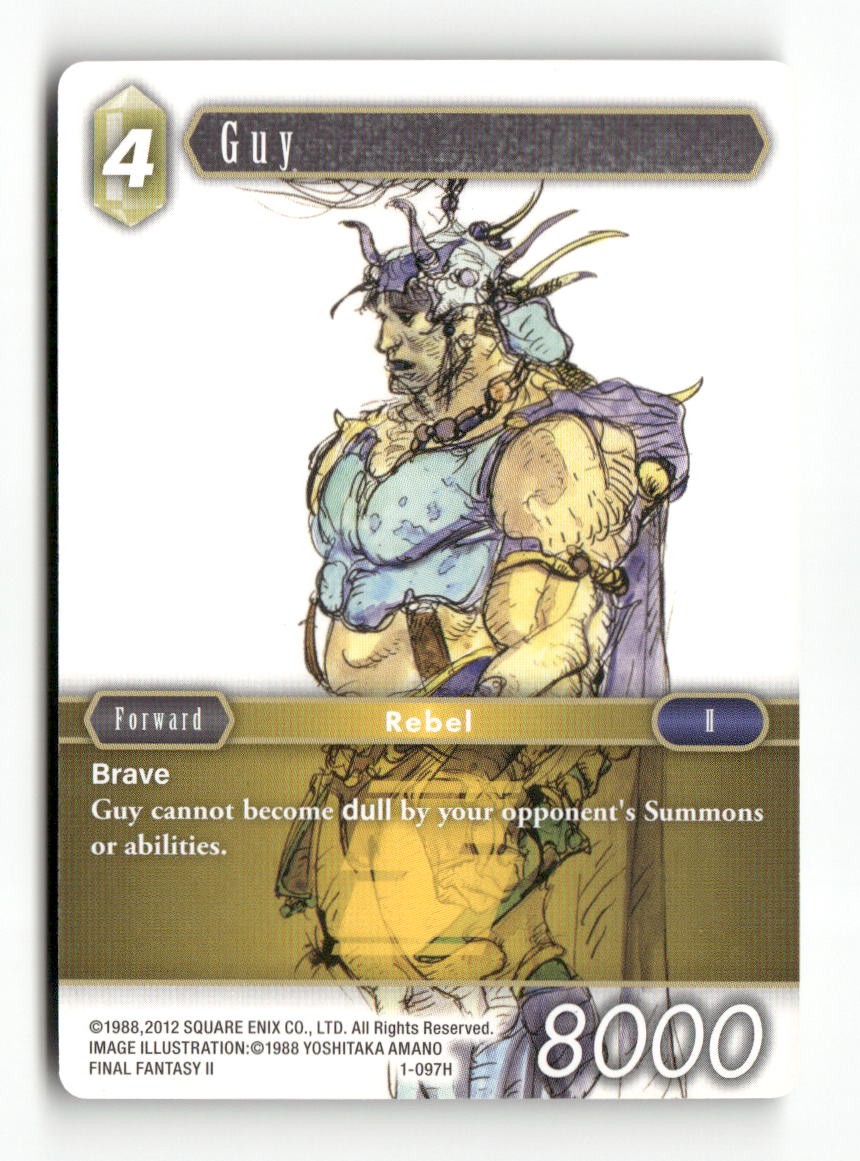 Guy 1-097H Hero Opus I Final Fantasy Near Mint