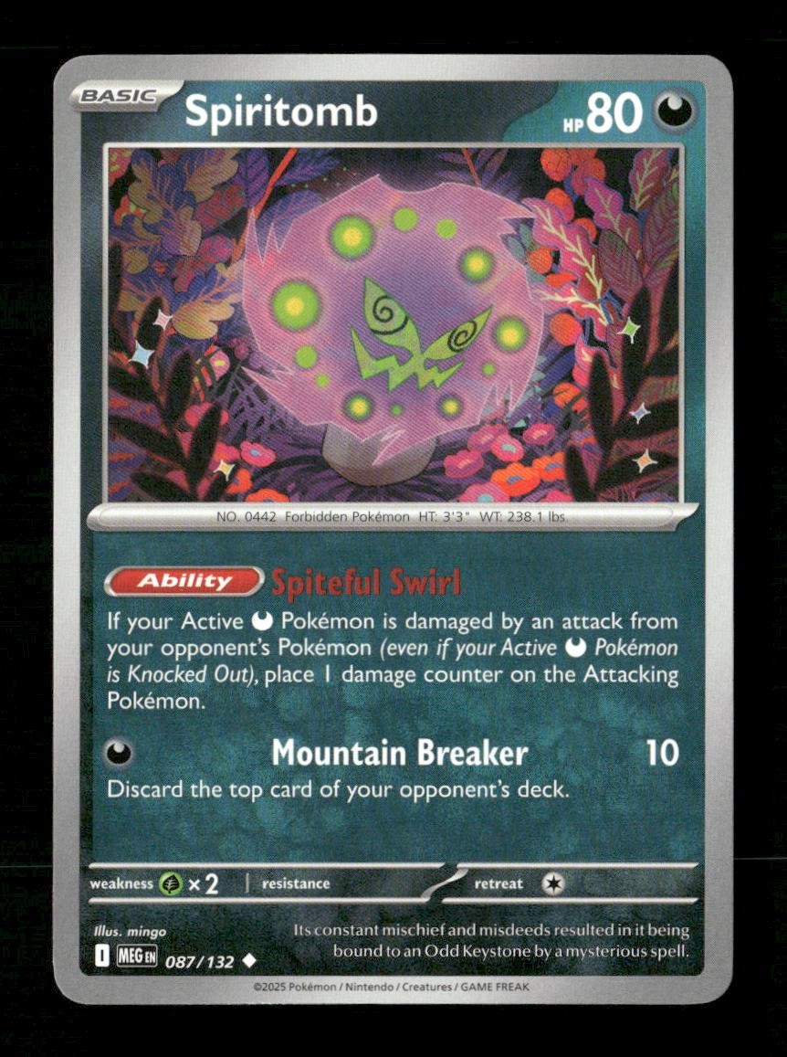 Spiritomb #087/132 Normal Pokemon Mega Evolution