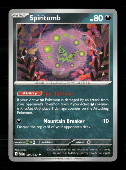 Spiritomb #087/132 Normal Pokemon Mega Evolution