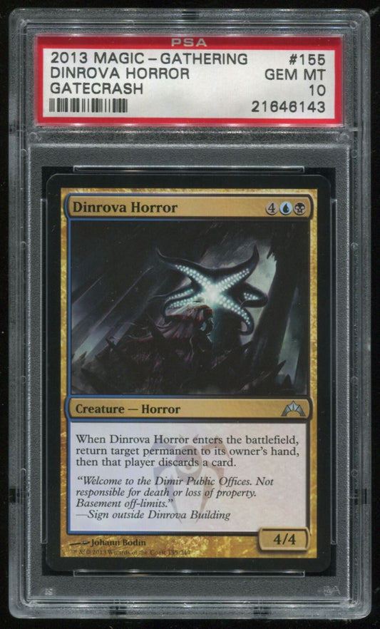 MTG Magic 2013 Gatecrash Dinrova Horror #155 PSA 10 Gem Mint