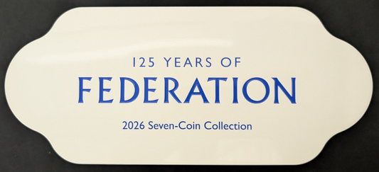 2026 UNC 125 Years of Federation 7 x 25c Collector Coin Presentation Set RAM
