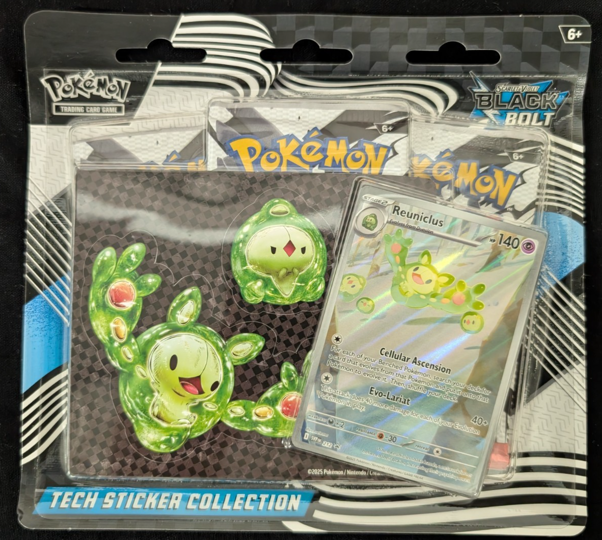 Pokemon TCG Black Bolt Tech Sticker Collection NEW SEALED