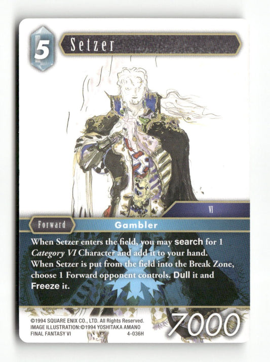 Setzer 4-036H Hero Opus IV Final Fantasy Near Mint