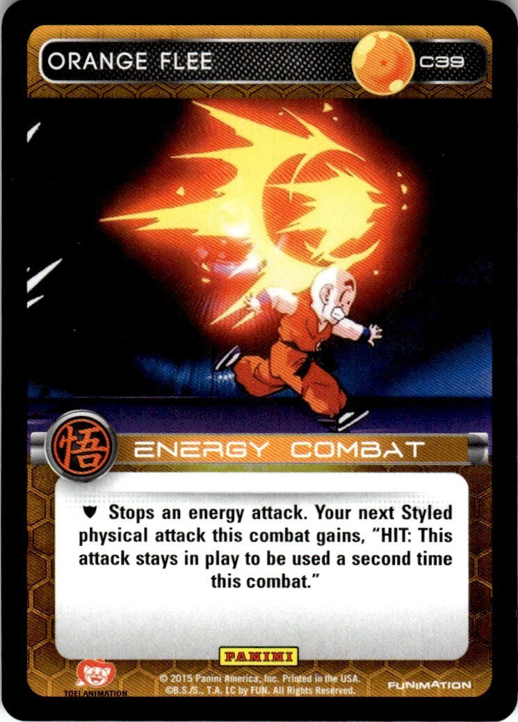 Dragon Ball Z Funimation Panini Orange Flee #C39 Near Mint