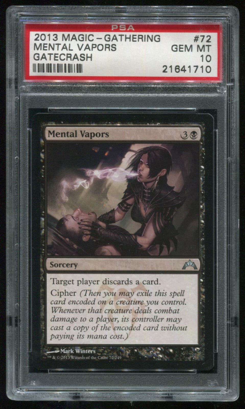 MTG Magic 2013 Gatecrash Mental Vapors #72 PSA 10 Gem Mint