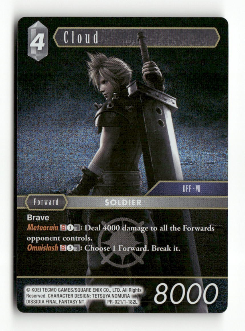 Final Fantasy PR-020 PR-021 PR-022 Dissidia FF NT TCG FF Promo Cards Near Mint