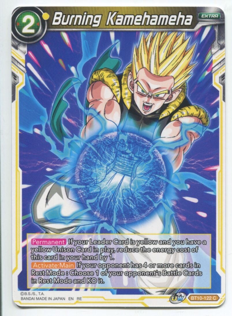 DBS Dragon Ball Super Burning Kamehameha #BT10-122 C Near Mint