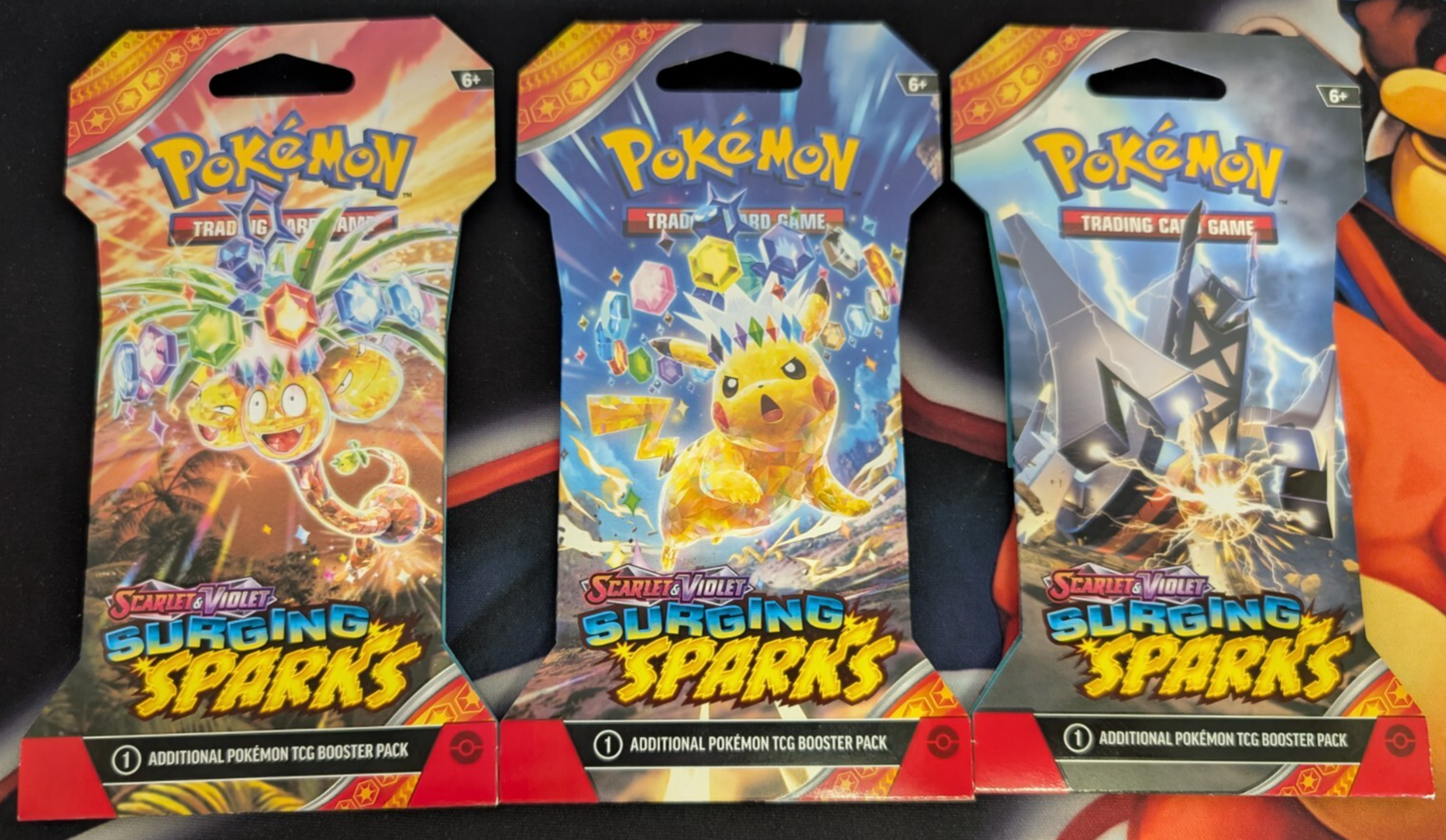 Pokemon TCG Surging Sparks Sleeved Booster Pack Blister NEW SEALED (1 PACK)