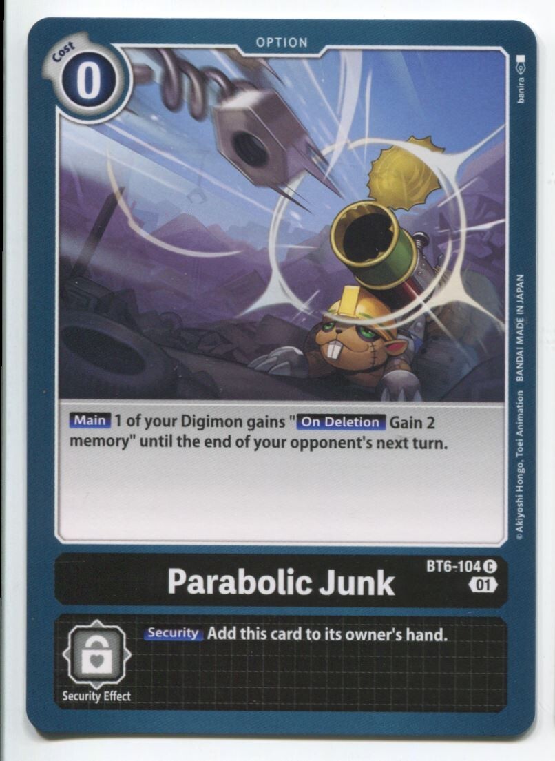 Digimon Card Game Parabolic Junk #BT6-104 C