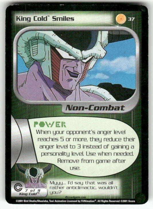 Dragon Ball Z Score King Cold Smiles #37 Very Good