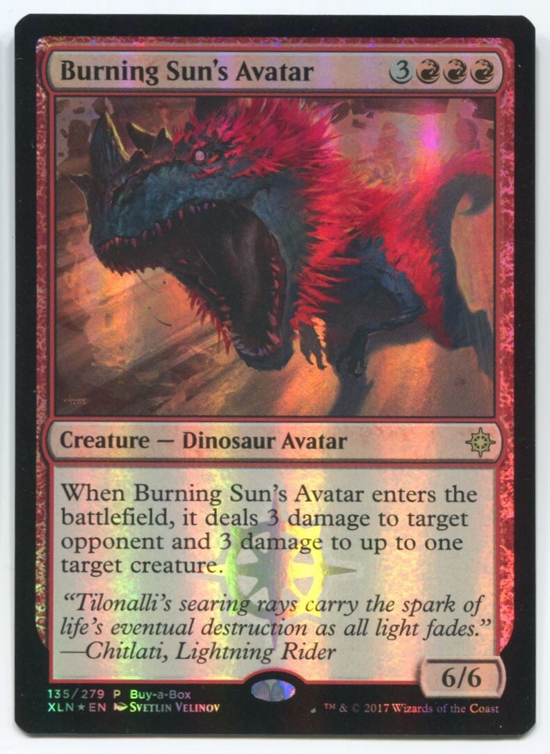 MTG Magic XLN Burning Sun's Avatar Foil #135 Near Mint