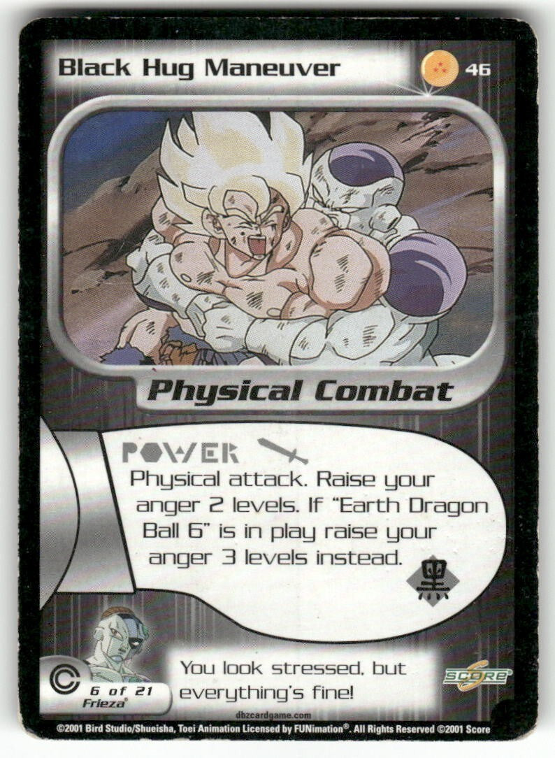 Dragon Ball Z Score Black Hug Maneuver #46 Very Good