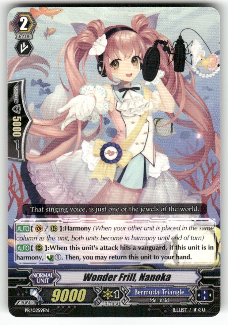 Cardfight Vanguard Wonder Frill, Nanoka #PR/0259EN PR