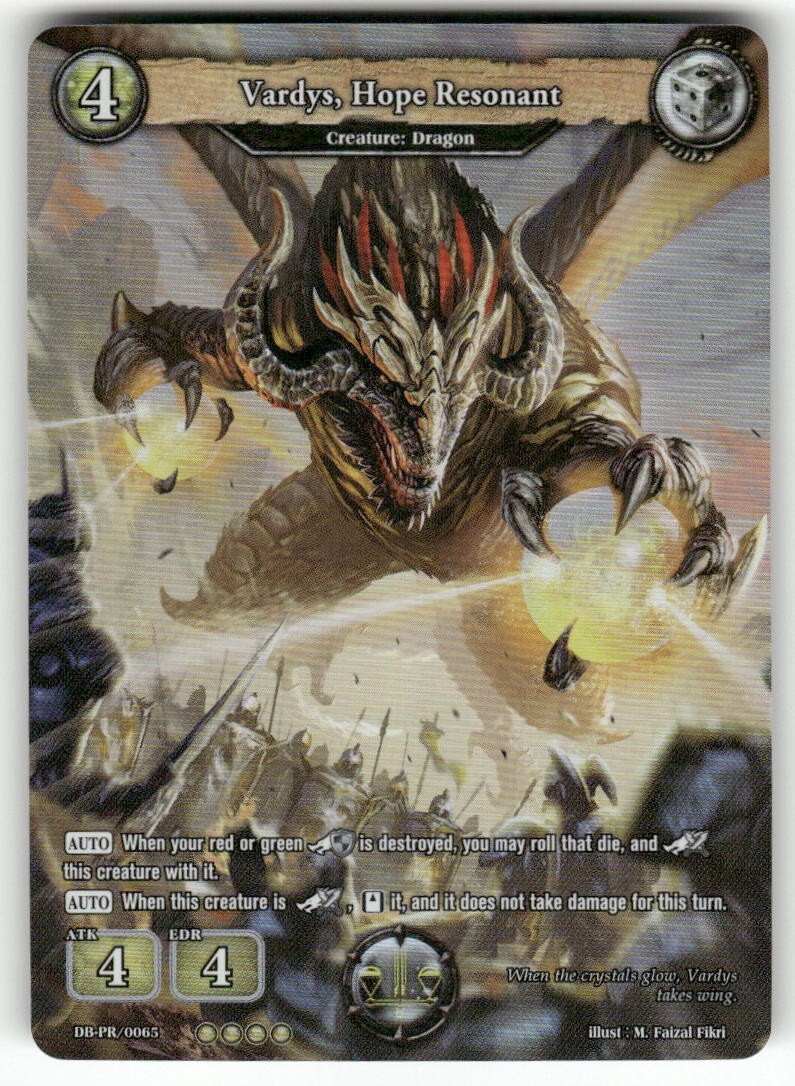 Dragoborne Vardys, Hope Resonant Foil #DB-PR/0065 Promo