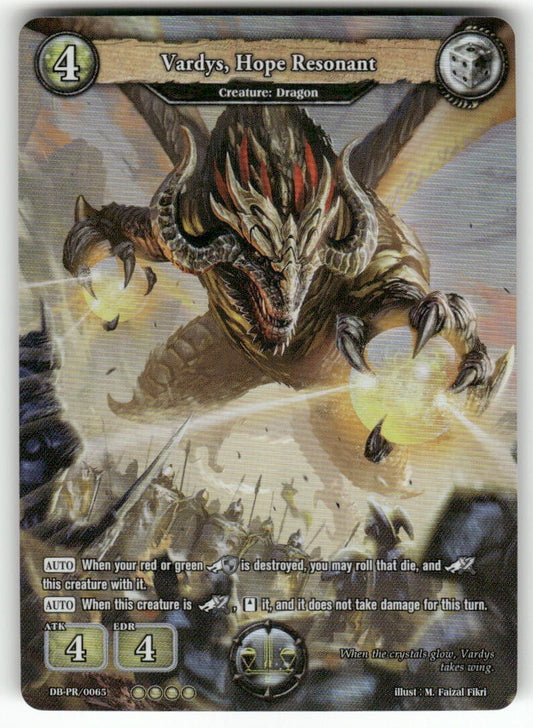 Dragoborne Vardys, Hope Resonant Foil #DB-PR/0065 Promo