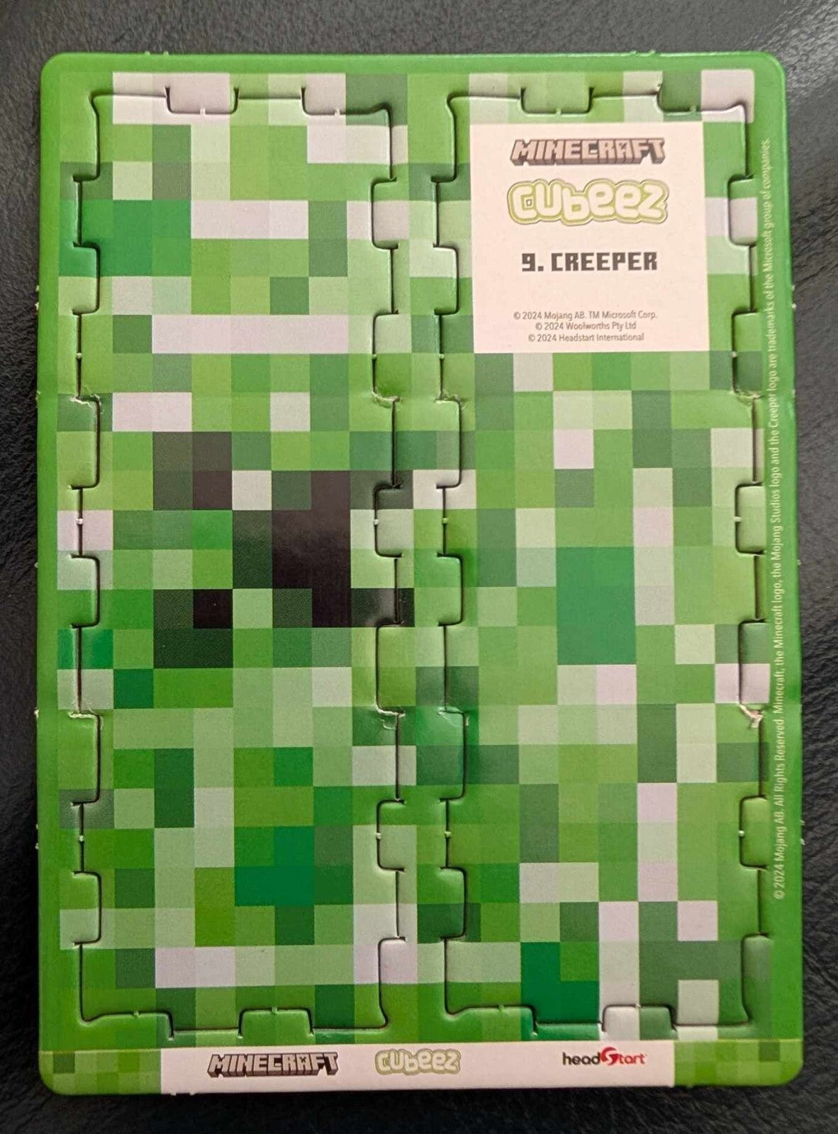 Minecraft Cubeez Creeper #9 Near Mint