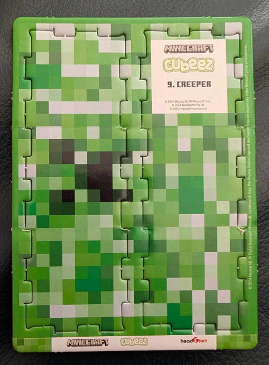 Minecraft Cubeez Creeper #9 Near Mint