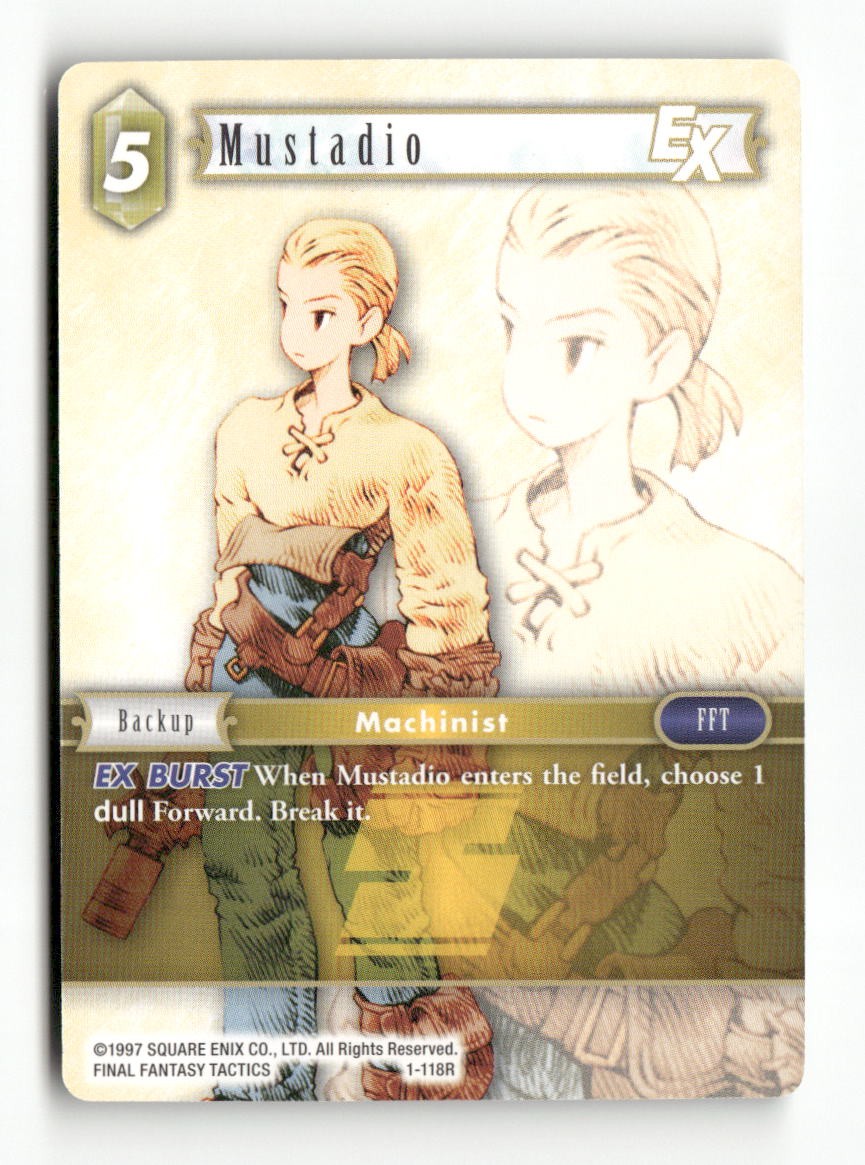 Mustadio 1-118R Rare Opus I Final Fantasy Near Mint