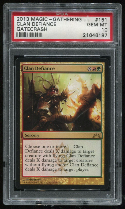 MTG Magic 2013 Gatecrash Clan Defiance #151 PSA 10 Gem Mint