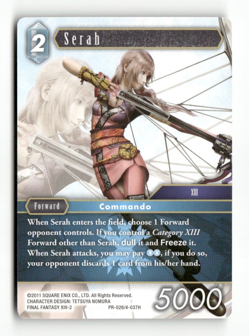 Serah PR-026/4-037H Promo FF: Promo Cards Final Fantasy Near Mint