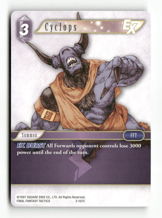 Cyclops EX 2-107C Common Opus II Final Fantasy Near Mint