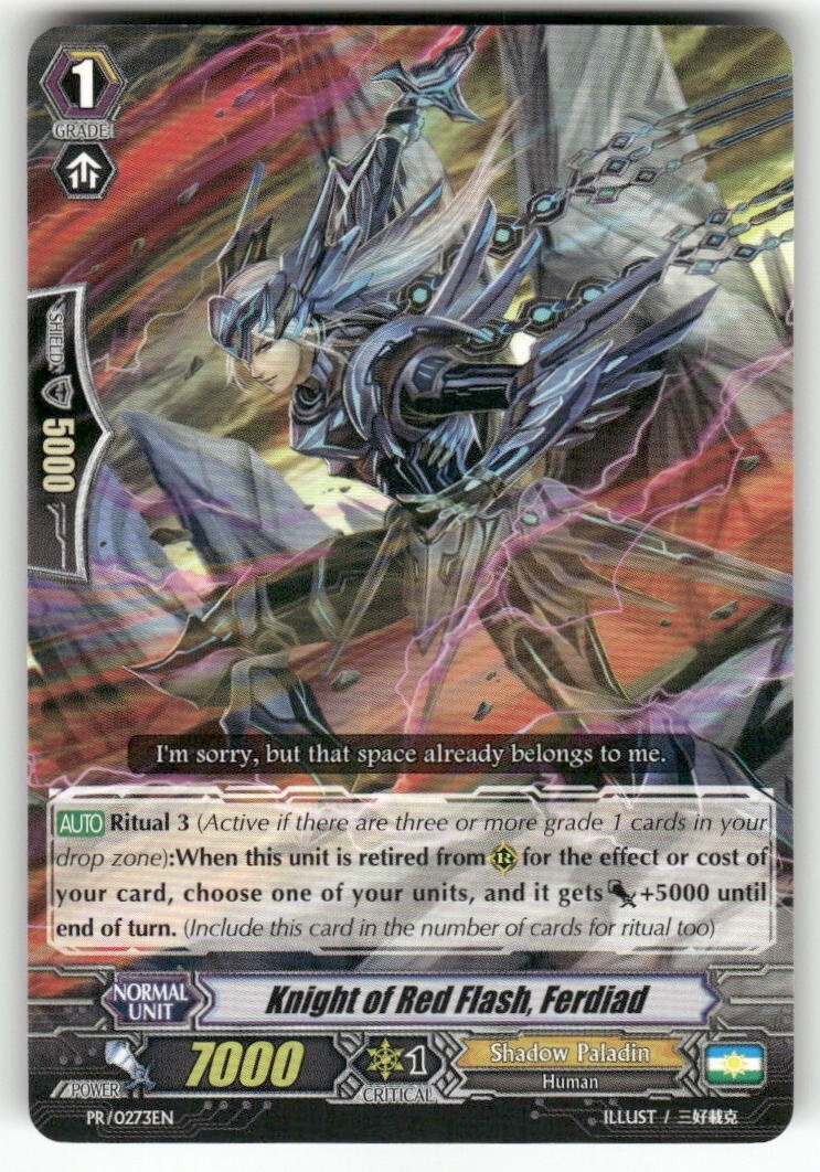 Cardfight Vanguard Knight of Red Flash, Ferdiad #PR/0273EN PR