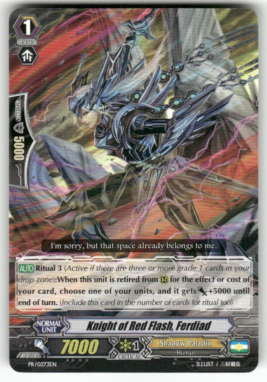 Cardfight Vanguard Knight of Red Flash, Ferdiad #PR/0273EN PR