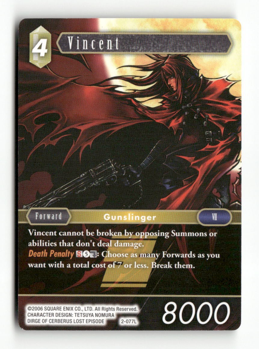 Vincent (Legend) 2-077L Legend Opus II Final Fantasy Near Mint