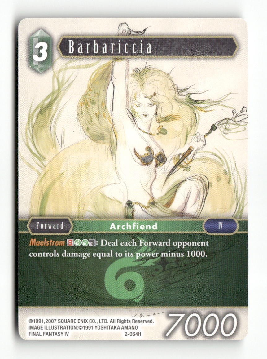 Barbariccia 2-064H Hero Opus II Final Fantasy Near Mint