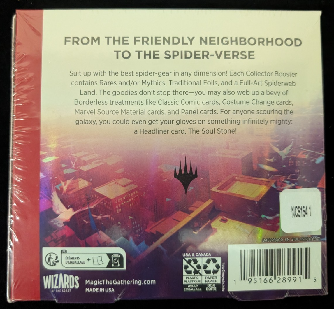 MTG Magic The Gathering SEALED Spider-Man Collector Booster Box
