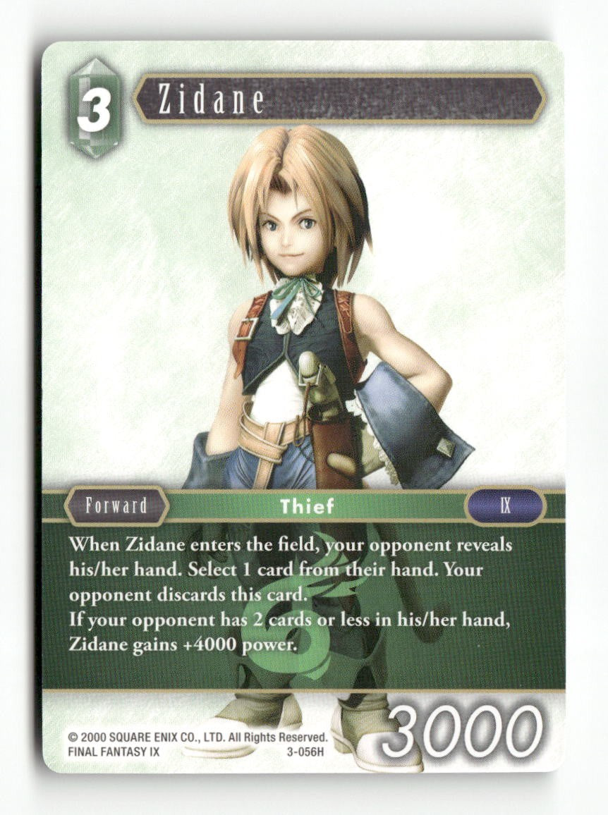 Zidane 3-056H Hero Opus III Final Fantasy Near Mint