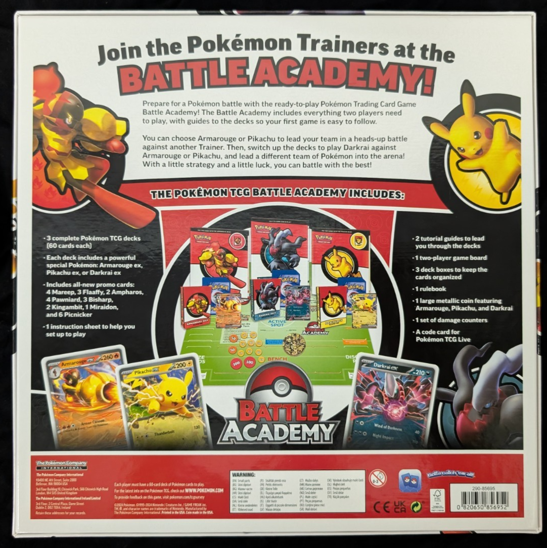 Pokemon OPEN INCOMPLETE Battle Academy 2024 NO CARDS INCLUDED