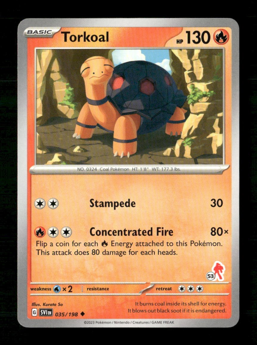 Torkoal 53 #035/198 Pokemon Battle Academy 2024