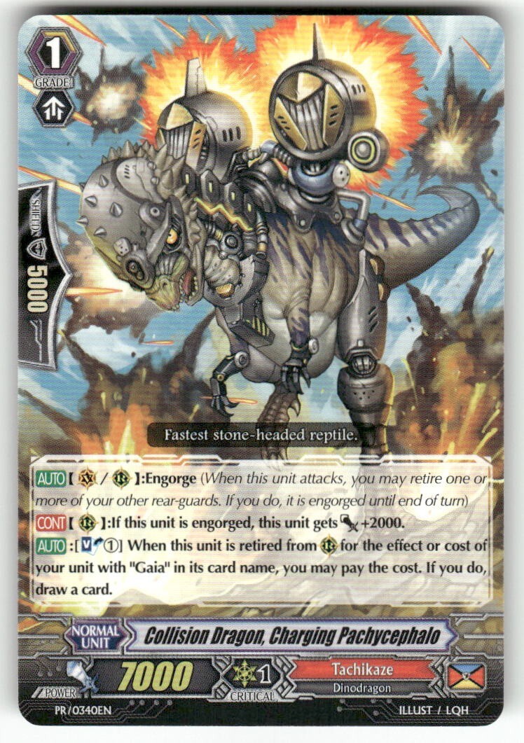 Cardfight Vanguard Collision Dragon, Charging Pachycephalo #PR/0340EN PR